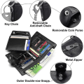 Miniatyrbild 4 av 5: Plånbok för män Heilwiy Rfid Protection Plånbok i äkta läder med kedja Heilwiy plånbok för män present - stock
