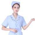 Pikkukuva 8 / 10: Sairaanhoitajan hattu Cap WHITE - korkea laatu White