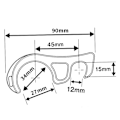 Pikkukuva 2 / 9: 2kpl Buckle Brake hook Motorcycle RED - varastossa red