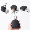 Miniatyrbild 8 av 10: Läder Running Pouch Hörlursväska KAFFE - high quality Coffee