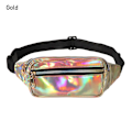 Pikkukuva 3 / 10: Uudet laserholografiset vyölaukut Fanny Pack Slim Shiny - varastossa hopea