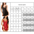 Miniatyrbild 4 av 4: Dam Silk Sexiga Underkläder Back Cross Slip Midi Dress Nattkläder - spot försäljning White L