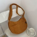 Miniatyrbild 7 av 10: Kanvas axelväska Crossbody väska KHAKI - on stock khaki