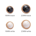Pikkukuva 2 / 10: 10 kpl Pearl Buttons Shirt Buttons MUSTA 23MM10KPL 10 KPL - korkea laatu black 23MM10pcs-10pcs