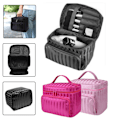 Miniatyrbild 1 av 4: Vikbar resesminkförvaringsväska Vattentät Stripe Organizer - high quality black