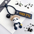 Pikkukuva 3 / 5: 1. sarjakuva olkihattu Panda Doll Avaimenperä Resinnimal Bell K - varasto A