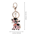 Pikkukuva 3 / 3: 1kpl Suloinen lehmä Design Avaimenperä Muoti Autolaukku Riipus Lahja Metalli Avaimenperä - korkea laatu Pink 11.5x3.5x1.5cm