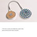 Miniatyrbild 8 av 10: 2st gardinbindningar Magnetisk strass inlagt bindningsspänne - spot sales Silver colorful