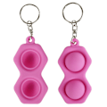 Miniatyrbild 1 av 7: Barn Vuxen Enkel Dimple Sensorisk Fidget Toy Silikon - on stock Pink