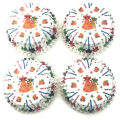 Pikkukuva 3 / 5: 100 kpl Cupcake vuoraukset Jouluaiheiset leivinmukit Paperi Rasvankestävät Nonstick Cupcake kääreet Keittiötarvikkeet joulupukki - korkea laatu 100pcs santa claus
100pcs