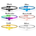 Pikkukuva 3 / 10: Love heart Charm Rannekoru Teräsköysi Rannekoru MULTICOLOR - varastossa Multicolor