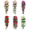 Miniatyrbild 4 av 5: 2 st konstgjorda blomma falska växt vinrankor dekoration - spot försäljning red