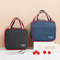 Miniatyrbild 2 av 7: Isolerad Thermal Bag Cooler Lunch Bag Lunchbox grå - on stock grå