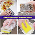 Miniatyrbild 3 av 5: Köksdubbelsidig disksvamp (20 Count, grå) - high quality