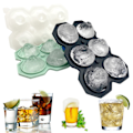 Miniatyrbild 7 av 7: 6 hålrum Diamond silikon iskubbrickor Ice Cube Maker - high quality grey