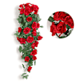 Miniatyrbild 1 av 5: 2 st konstgjorda blomma falska växt vinrankor dekoration - spot försäljning red
