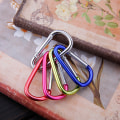 Miniatyrbild 7 av 8: Karbinhake Nyckelring Aluminiumlegering D-ring Spänne Spring Carabin - high quality Green