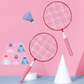 Miniatyrbild 5 av 10: 1 Set Barn Badmintonracket Dubbelracket BLÅ - on stock blue