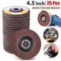 Miniatyrbild 1 av 11: 4,5 tum 60-360 sandkorn blandade aluminiumoxidslipskivor - high quality 360Grit-10pcs