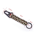 Pikkukuva 8 / 10: Paracord Keychain Carabiner Clamp Necklace Keychain Hooks - varastossa Camouflage