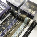 Miniatyrbild 5 av 10: Dekorativ självhäftande tejp Scrapbooking-dekal - high quality