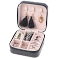 Miniatyrbild 2 av 5: Smycken Organizer Display Smycken Case Bärbar Smyckeskrin Lea - stock Green