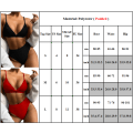 Miniatyrbild 9 av 9: Dam 2-delad baddräkt med hög midja Bikini Set Push Up Beachwear - on stock Blue S