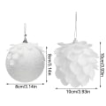 Pikkukuva 3 / 10: 2/3 kpl jouluriippuva pallo joulukuusenkoristelu 10cm2-2kpl 10cm - varastossa 10cm2-2pcs