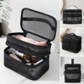 Pikkukuva 9 / 10: Meikkipussi Travel Cosmetic laukku BLACK DOUBLE LAYER - varastossa black double layer-double layer