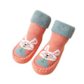 Miniatyrbild 1 av 10: 1 par Baby Anti-Slip Golvstrumpor Fuzzy Shoes ORANGE 14CM - stock Orange 14cm