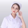 Miniatyrbild 6 av 10: Sjuksköterskehatt Cap VIT - high quality White