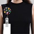 Pikkukuva 2 / 6: 3-osainen sisäänvedettävä avaimenperä Badge Holder - korkealaatuinen