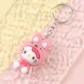 Miniatyrbild 8 av 11: Tecknad Sanrio mjuk gummidocka nyckelring hängande nyckelring - on stock KT Cat one size