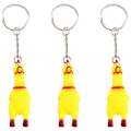 Pikkukuva 1 / 3: 3-pakkaus Squeeze Screaming Chicken Avaimenperä Hauska keltainen vinkuva kanariipus avaimille Laukut Puhelimet - spot-myynti Yellow none