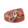 120cm Läderrem Handväska Bälten BRUNT&SILVER - high quality brown&silver