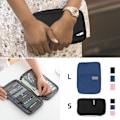 Pikkukuva 10 / 10: Passi Asiakirjapidike Liput Lompakko MUSTA - spot-myynti Black L