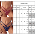Pikkukuva 5 / 5: Naisten seksikäs G-string alushameet Alushousut Alusvaatteet Matala - spot-myynti wine red S