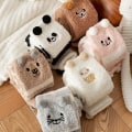 Miniatyrbild 4 av 10: Coral Feece Sock Modeling Knästrumpor STYLE 6 - high quality Style 6