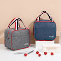 Miniatyrbild 1 av 7: Isolerad Thermal Bag Cooler Lunch Bag Lunchbox grå - on stock grå