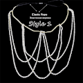 Pikkukuva 6 / 10: Useita kerroksia Bone Body -ketju Reisiketju STYLE 1-SILVER - varastossa Style 1-Silver