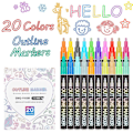 Miniatyrbild 3 av 9: Double Line Penna Metallic Markers 8PCS/ SET - spot försäljning