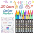 Pikkukuva 3 / 9: Double Line Pen Metallic Markers 20PCS/SET - varastossa