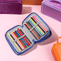 Miniatyrbild 9 av 10: 72 Fack Nylon Pennfodral Case BLÅ - high quality blue