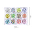 Miniatyrbild 2 av 8: Nagelpaljetter Nagelglitter Glittrande Nagelflingor - high quality