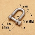 Miniatyrbild 10 av 10: 2st massiv karbinhake D bågklammer - high quality 7