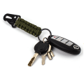 Pikkukuva 9 / 9: Avaimenperä Paracord karabiini matkamuisto vuorikiipeily - korkea laatu Black+Orange