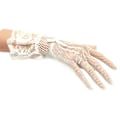 Pikkukuva 1 / 10: Fishnet Mesh Gloves Morsiushanskat BEIGE - korkea laatu Beige