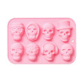 Pikkukuva 1 / 10: 8 Grids Skull Gummies Halloween Shape PINK - varastossa