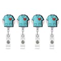 4st infällbar nyckelringsemblem Reel Clip 4Pcs - stock 4Pcs1