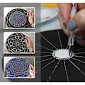 Miniatyrbild 7 av 9: 13 st/ set Mandala Dotting Tool Point Drill Pen Keramiskt verktyg - high quality